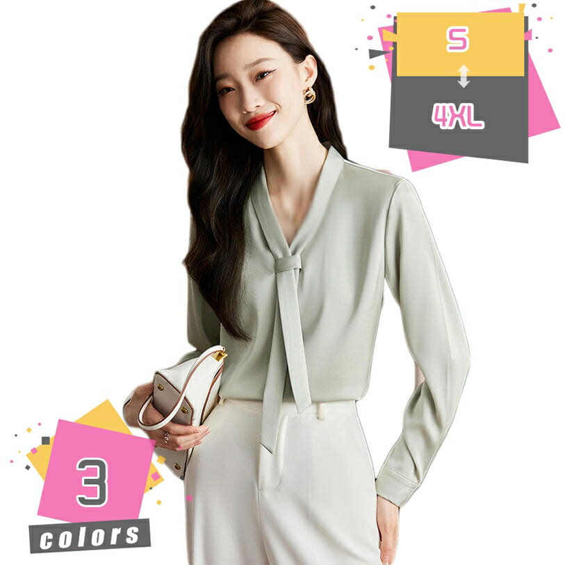 シフォン シャツ 通勤 長袖 春夏秋冬 レディース OL オフィス フォーマル ブラウス 開襟 Vネック 無地 スリム シャツ 薄手 シースルー カジュアル 通勤 スポーツ スリーブ トップス レディース 女性秋 おしゃれ着 スキッパータイプ mdnat