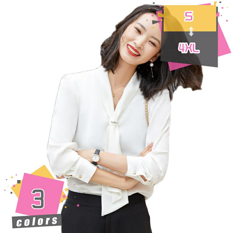 ボウタイブラウス オフィスカジュアル ナチュラル ブラウス ボウタイ リボン シフォン 上品 きれいめ 長袖 シャツ リボンタイ フォーマル オフィス レディース トップス とろみ スキッパー 大きいサイズ 通勤 お呼ばれ 秋 春 夏 mdnat