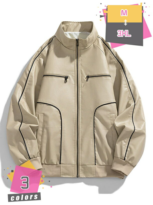 メンズ レザージャケット ライダースジャケット コート 革ジャン カジュアルジャケット ブルゾン おしゃれ 防寒 厚手 秋冬 レザージャケット PU革 無地 ブルゾン 防風 大きいサイズ 合皮 ジャケット 春秋服 レザージャケット バイクジャケット mdnat