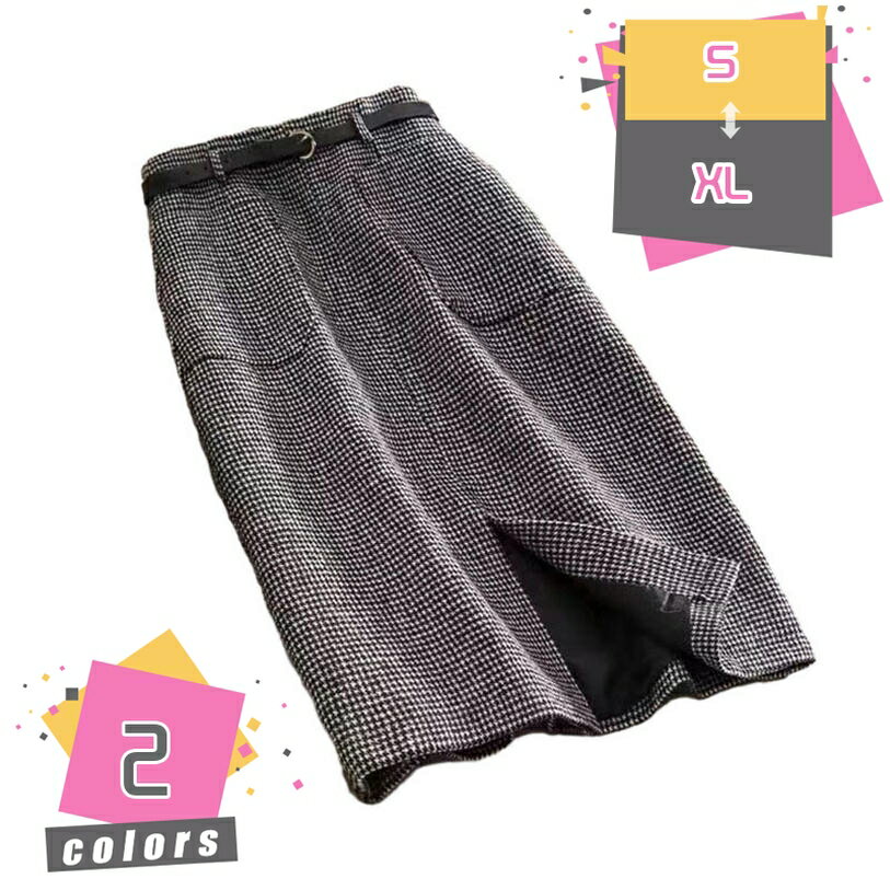 1000円OFFクーポン オフィススカート 秋冬 ハイウエスト レディース ミディアム丈 黒 ビジネス フォーマル 体型カバー エレガント おしゃれ 事務服 仕...