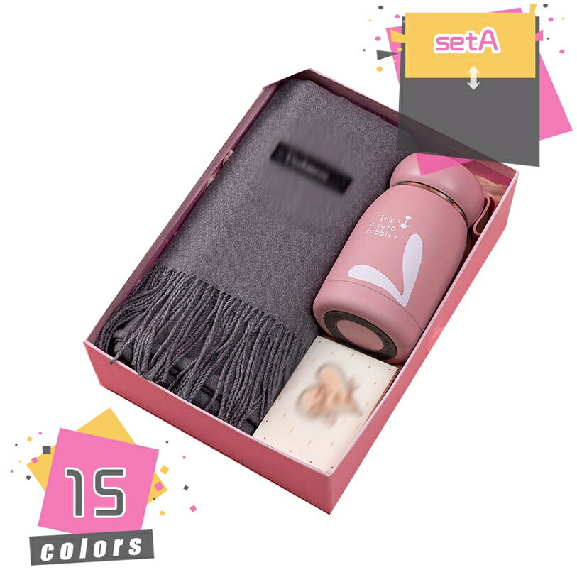 ウール 秋 冬 春 柔らかく暖かい 肌に優しい 手袋 保温水筒 4セットチェック 保温 防寒 レディース マフラー ストール ファッション クリスマスギフト 冬物 あったか 可愛い セット販売 女性 女性向けギフトセット mdnat