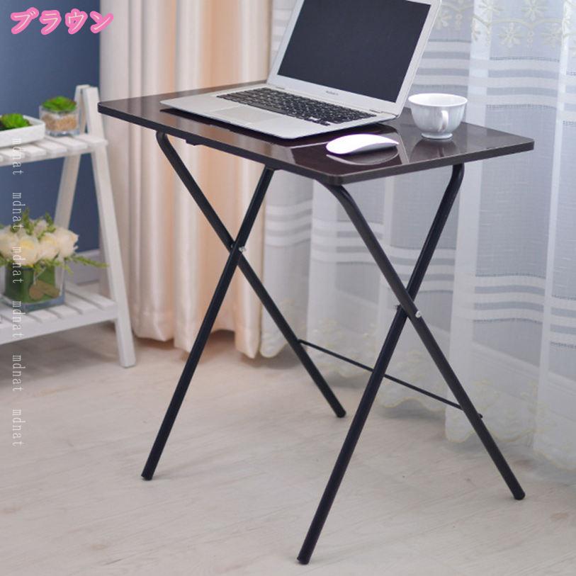 1000円OFFクーポン 折りたたみデスク 一体型 パソコンデスク PCデスク オフィスデスク 在宅勤務 テレワーク 省スペース 安定性と耐久性 ダイニングテーブル 簡易テーブル 1人暮らし 学習机 学習デスク 木製 作業台 ワークデスク 家庭用 折りたたみテーブル [2]