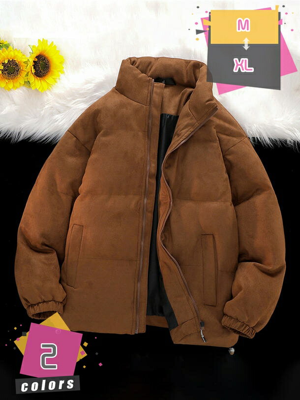 ダウンジャケット メンズ レディース 軽量 中綿入り 立ち襟 防寒コート 中綿ジャケット コート ショート丈コート 厚手ジャケット メンズ防寒コート メンズジャケッ あったか 防風 厚手 冬 冬服アウター mdnat