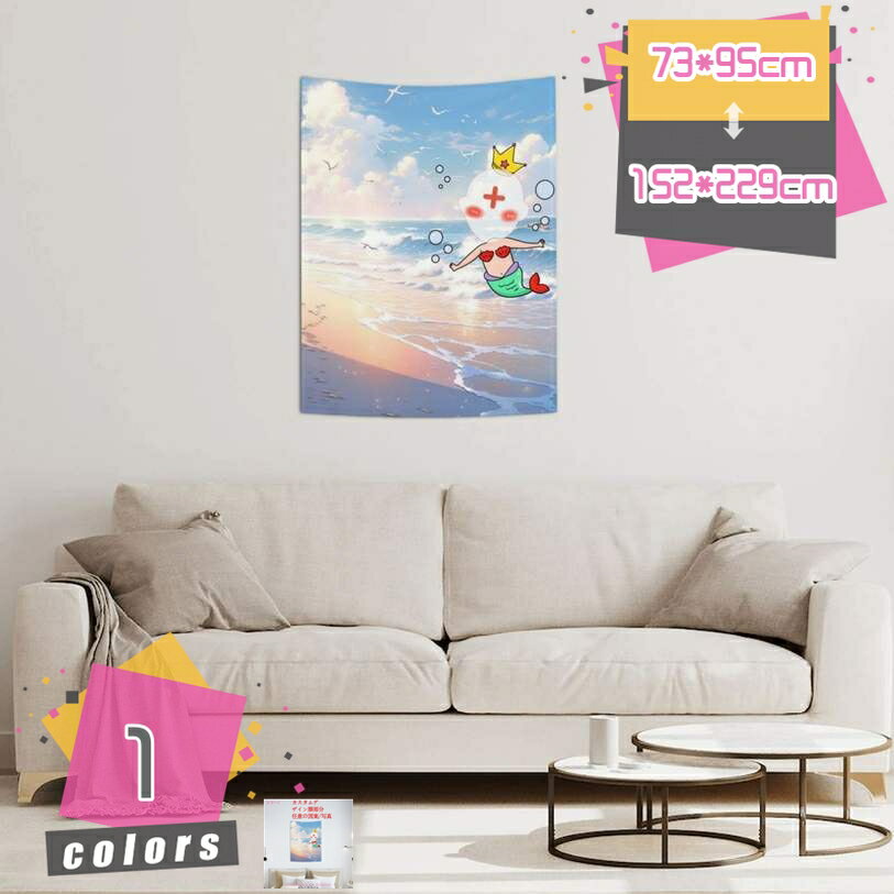 800円OFFクーポン カスタム可能 タペストリー ビーチ風景 タペストリー 青空と白雲 美しい海 おしゃれ壁掛け インテリア モダン ファブリック装飾品 多機能 壁 窓 個性プレゼント 布製 布ポスター オシャレ 多機能 インテリア 雰囲気転換 mdnat