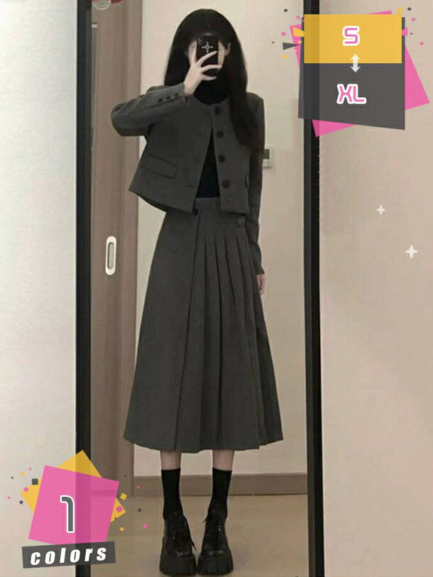 300円OFFクーポン レディース 上下 2点セット スカートセット ロングスカート コート 秋 冬 長袖 レト..