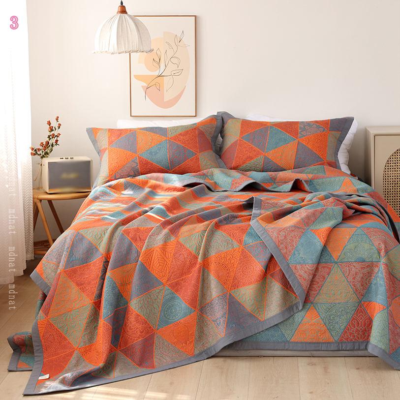 1000円OFFクーポン 夏用布団 ガーゼケット シングル 綿100% 柔軟軽量 汎用性 キルトケット やわらか 吸湿 吸水 通気性 洗える ガーゼタオルケット コットン 寝具 肌布団 夏 掛け毛布 冷房対策 四季 高密度 丸洗いok 軽量 抗菌 防臭 通気 快眠 オールシーズン mdnat