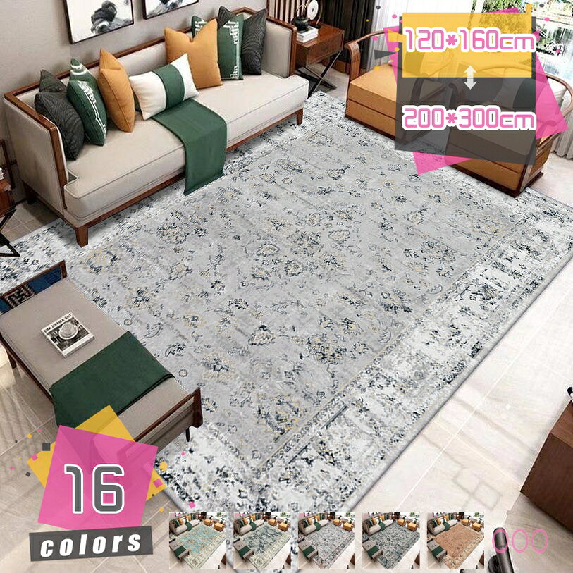 500円OFFクーポン 北欧 ラグマットじゅうたん ヨーロピアン ラグ アンティークカーペットモロッカン柄 ラグ ペルシャ絨毯 柄 ベルギービンテー ジ 滑り止め付き 柔らかい 丸洗いOK 床暖房 ソファサイド カーペット 西海岸風 mdnat