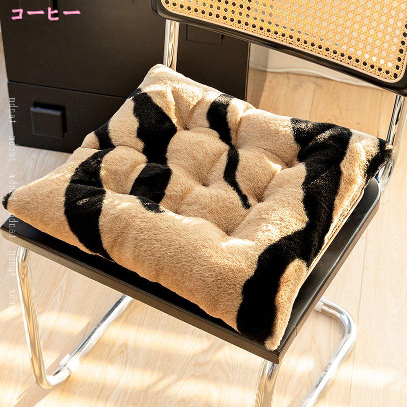 ざぶとん 北欧 かわいい 2枚セット シートクッション フロアクッション 厚め チェア 椅子用 座り心地いい インテリア オフィス リビング 寝室 オールシーズン チェアパッド 座布団 洗える 滑り止め 椅子クッション mdnat [2]