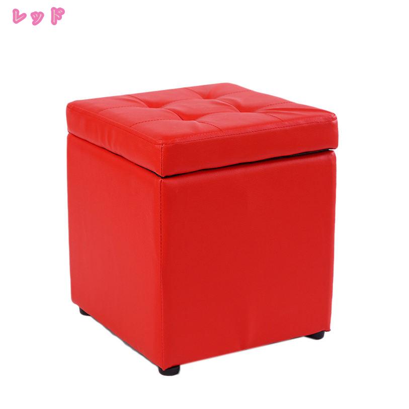 1000円OFFクーポン スツール 収納 ボックス スツール 収納スツール 北欧 椅子 イス オットマン パッチワーク ローソファー ローソファ ソファ ソファー 1人掛け BOXスツールボックススツール 座る ローソファ 収納できるベンチ 背もたれなし mdnat [2]