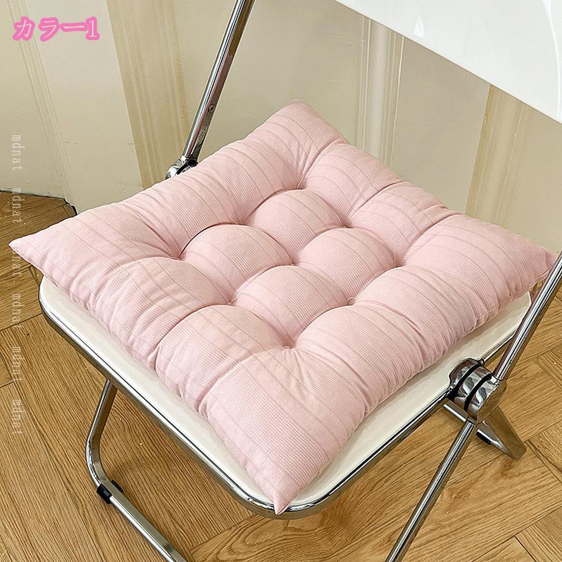 500円OFFクーポン 座布団 ダイニングチェア クッション おしゃれ 北欧 ざぶとん フ...