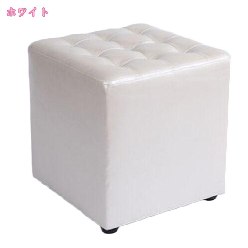 1000円OFFクーポン スツール カフェ 1人掛け 低い椅子 合皮 ひとりがけ 北欧 1人がけ 小さな ミニスツール 小さい 四角 キューブ 小さい椅子 白 玄関スツール おしゃれ 椅子 ワンルーム キューブ型 オットマン ミニ 来客 ロースツール 低い mdnat
