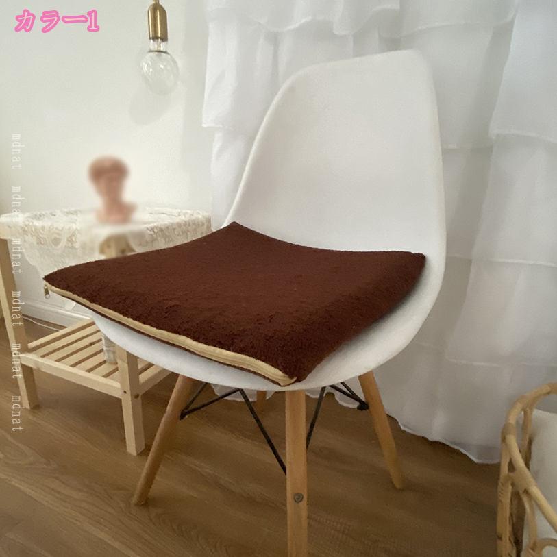300円OFFクーポン 丸チェアパッド 四角 洗える ダイニングチェアクッションオフィス 椅子クッション シートチェアパッド 低反発 ふわふわ 厚手 通気 体圧分散 丸座布団 椅子 フロアクッション クッション ダイニングチェア/チェア用クッション mdnat 2