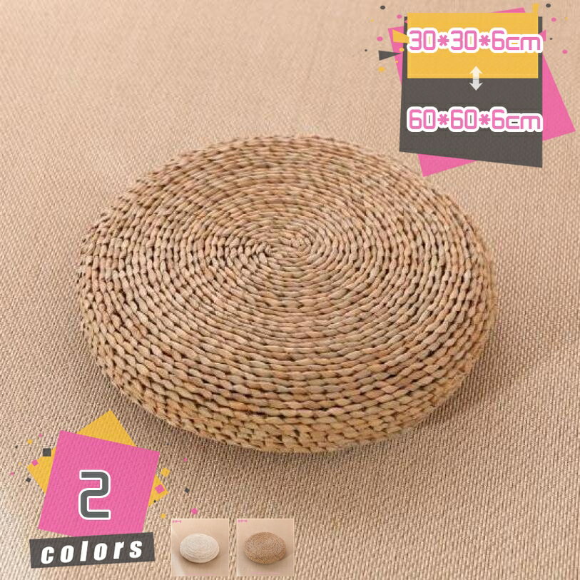Other - 丸座布団 クッション い草座布団 い草 クッション 大きい フロアクッション 丸型 シートクッション 天然素材 手作り おしゃれ 通気性 素朴 和風 和室 座り心地いい 体圧吸収・分散 手入れ簡単 インテリア 床用 たたみ mdnat