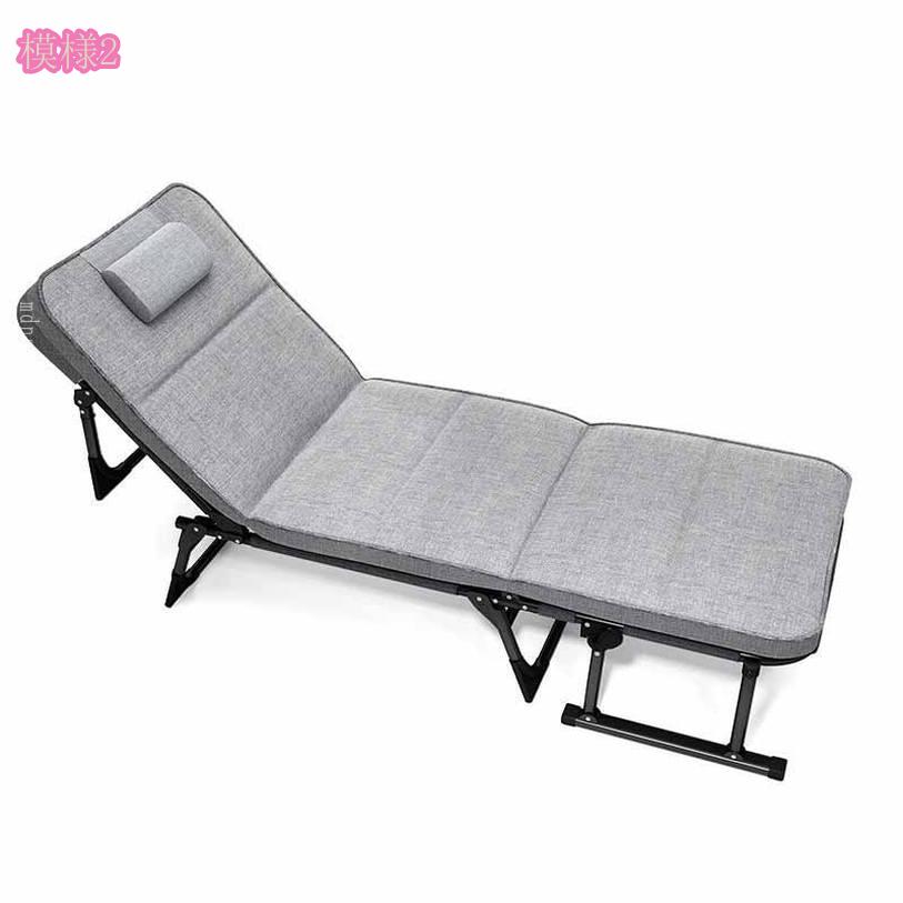 2000円OFFクーポン 折りたたみべッド シングル ソファーベッド 枕付き 簡易ベッド リクライニングチェア 折り畳み 収納簡単 スチール製 丈夫 安定性 角度5段階調節 三つ折りタイプ カウチ ソファ 一人暮らし 完成品 mdnat [3]