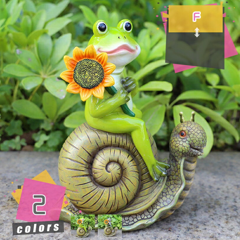 Interior Accessories - ガーデン飾り置き物 ガーデニングオーナメント カエル 動物像 ガーデニング 置物 庭 インテリア かわいい 蛙像 ガーデンオブジェ ガーデン置物 飾り プレゼント ギフト インテリア アウトドア 部屋 庭 デコレーション mdnat