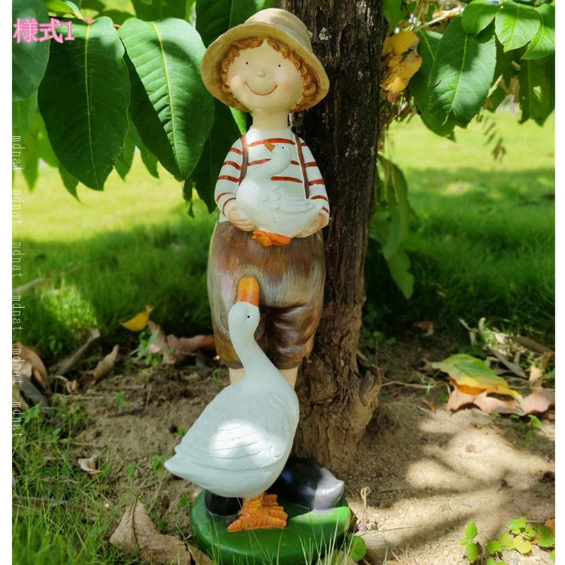 2000円OFFクーポン 置物 可愛い 男の子 女の子 ガーデン オブジェ 大きい オーナメント 庭 ガーデニング雑貨 オシャレな置き物 カントリー雑貨 おしゃれ 玄関 ガーデン ガーデニング オーナメント 癒し 花壇 屋外用彫像 プレゼント 新築祝い mdnat