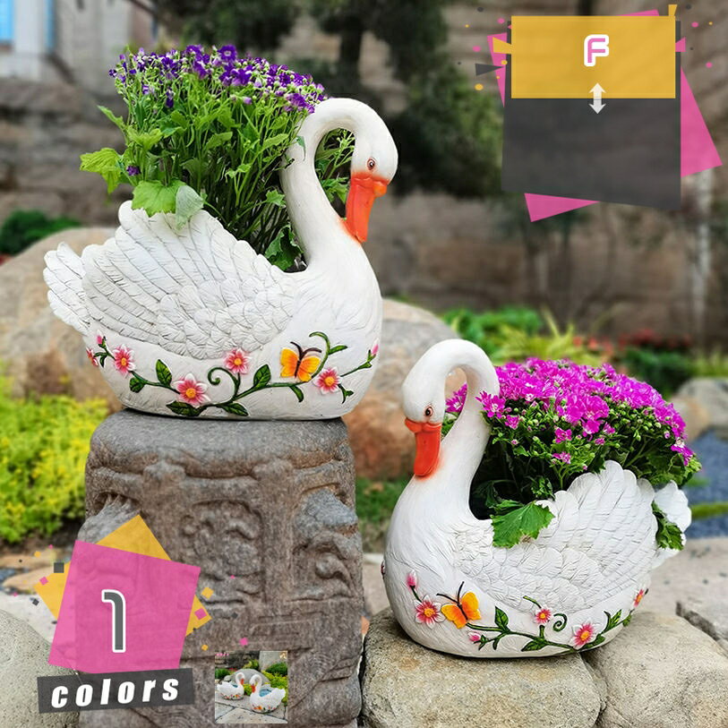 2000円OFFクーポン かわいい 白鳥 雑貨 置物 オブジェ ガーデン オーナメント 動物の装飾品 屋外装飾 ホーム デコレーション ガーデン 庭飾り ガーデニング雑貨 インテリア装飾 耐久性 芝生 庭の装飾 アウトドア ガーデニングオブジェ mdnat