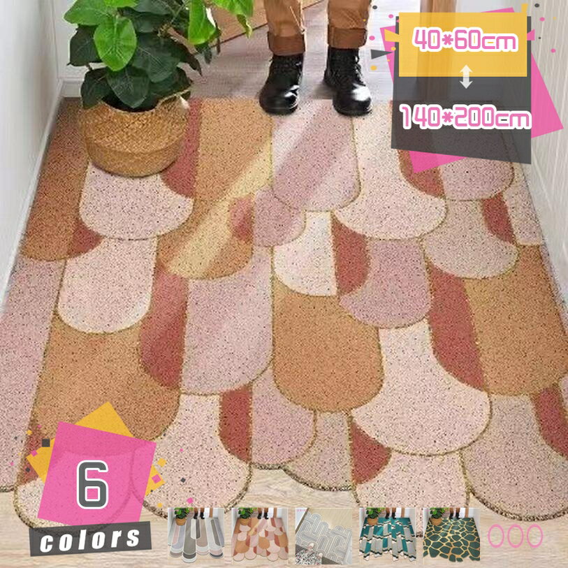 玄関マット 室内 ラグ カーペット おしゃれ キッチンマット ラグ マット 滑りにくい 引っ越し 新生活 オシャレ 汚れを防ぐ 敷きマット モダン オールシーズン 洗面所 キッズ 洗える ウォッシャブル 屋外用ドアマット mdnat