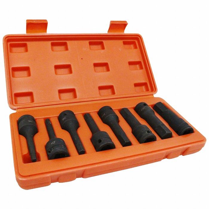 乐天商城 - 1/2 ヘックスソケットセット インパクトレンチ対応 六角レンチ