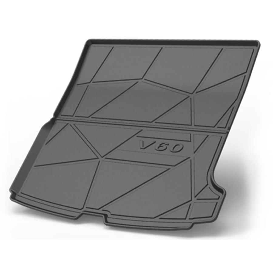 適合ボルボ Volvo V60 2020-2023ラゲッジマット トランクマット 3Dラゲージトレイ 環境にやさしい材料TPEゴムにパッド防水 耐摩擦 耐汚