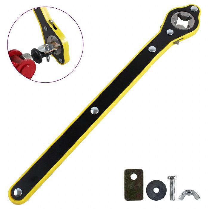 乐天商城 - パンタジャッキ 省力 ハンドル レバー 車載工具 ジャッキ アップ タイヤ交換 パンク チェーン 楽々 レンチ ラチェット 車