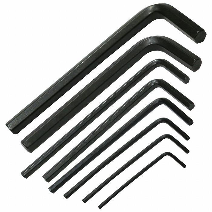 乐天商城 - インチサイズ 六角 レンチ セット 六角棒 L型 8本組 1/16 5/6 3/32 1/8 5/32 3/16 7/32 1/4 インチ ハーレー アメ車 輸入車
