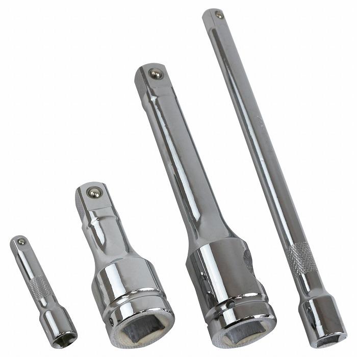 乐天商城 - 首振り エクステンション バー 4本セット 差込角 (3/8 9.5mm) (3/4 19mm) (1/2 12.7mm) 工具 車 バイク 整備 ソケット 延長棒