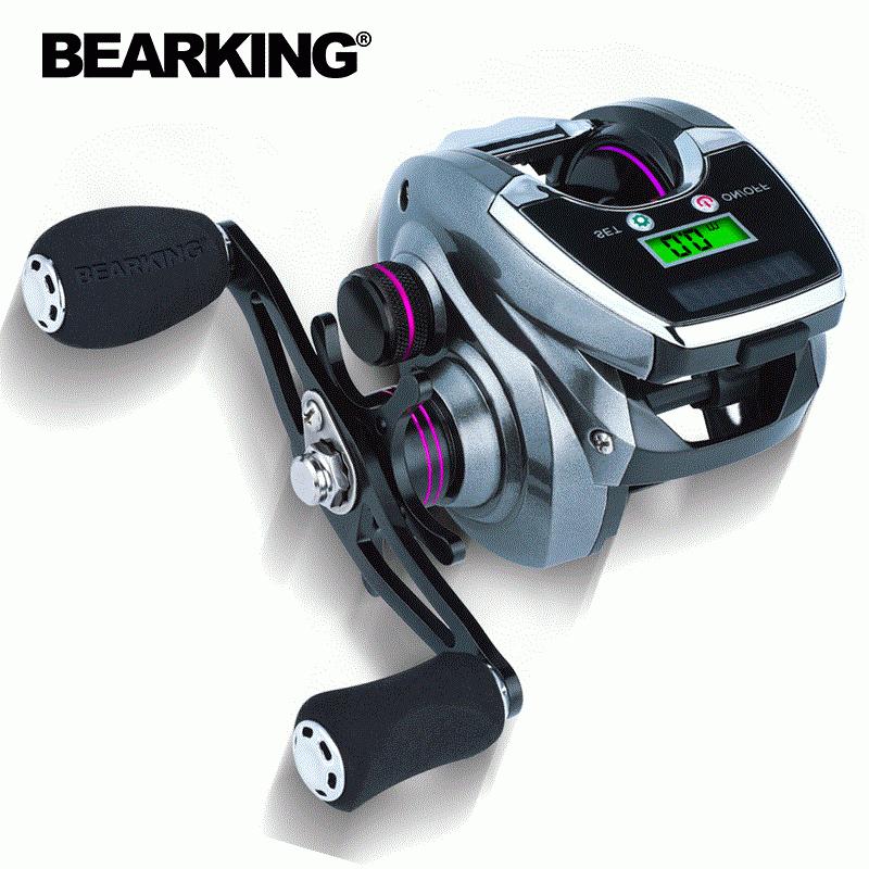  Bearking 8.0:1 6 + 1BB 釣り ベイトキャスティングリール 10キロ 電源低 プロファイルラインカウンター 釣具 ギアデジ
