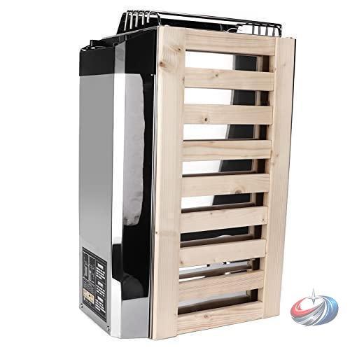 エムディーアール 楽天市場店の電気サウナヒーター 110V 3KW ステンレス製 サウナストーブ ピークル 高効率で安定動作 ホーム/ホテル/SPA向け ドライスチームサウナに｜アングル2