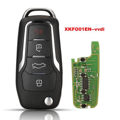 【並行輸入品】 XhorseフォードタイプキーXKFO01EN jingyuqin X013シリーズ汎用リモートキーfob 4ボタン1ピース全キー