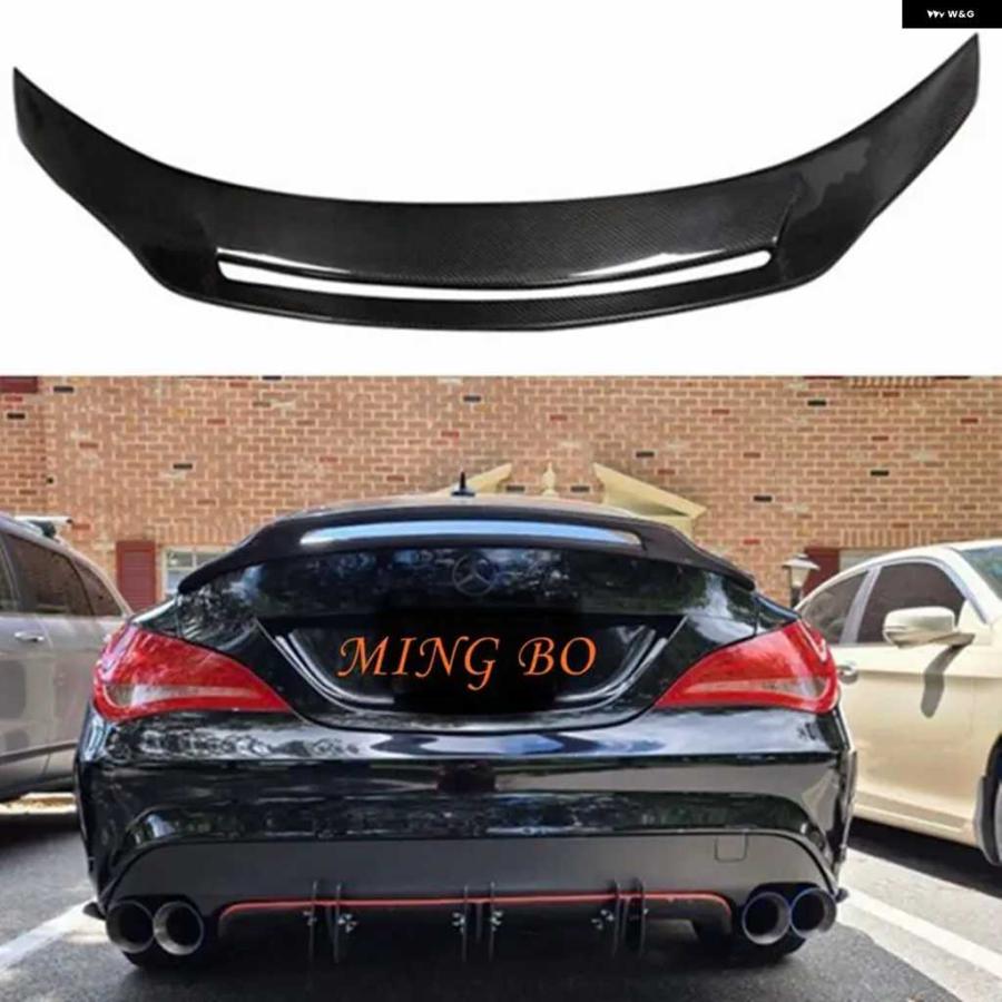 並行輸入品メルセデス ベンツ CLA W117 C117 GT スタイル カーボン リアスポイラー トランク ウィング 2013-2019 FRP カーボン