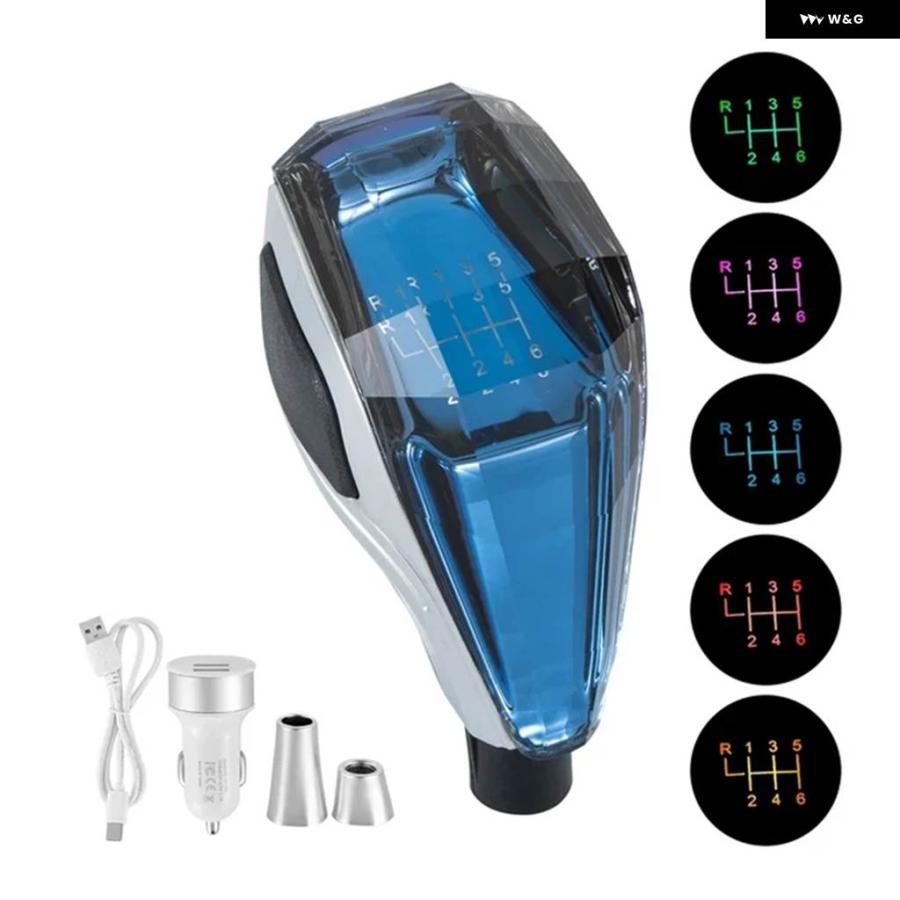 Rakuten - 並行輸入品クリスタル ギア シフト ノブ 5/6速 レバー MT AT VW アウディ トヨタ 車 汎 アクセサリー 内装パーツ
