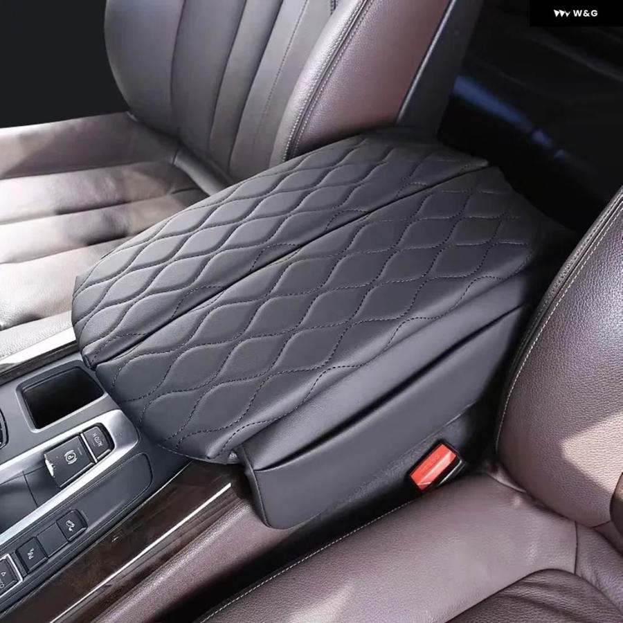 並行輸入品 センター コンソール カバー BMW X5 F15 2014-2018 X6 F16 2015-2019 車用 アームレスト ボックス パッド ソフトレザー エル