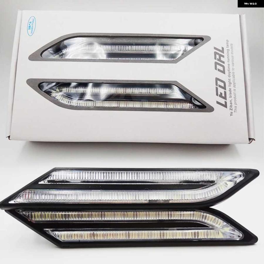 Rakuten - 並行輸入品DRL 超高輝度 DRL 車用デイタイム LED ライト 車用デイタイムランニングライト カースタイリング 防水 33 LED