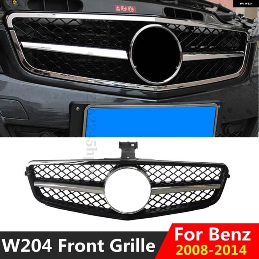 Rakuten - 並行輸入品 フロント グリル メルセデス ベンツ W204 C クラス AMG スタイル 2008-2014 C180 C200 C250 C300 C350 チューニングフロント