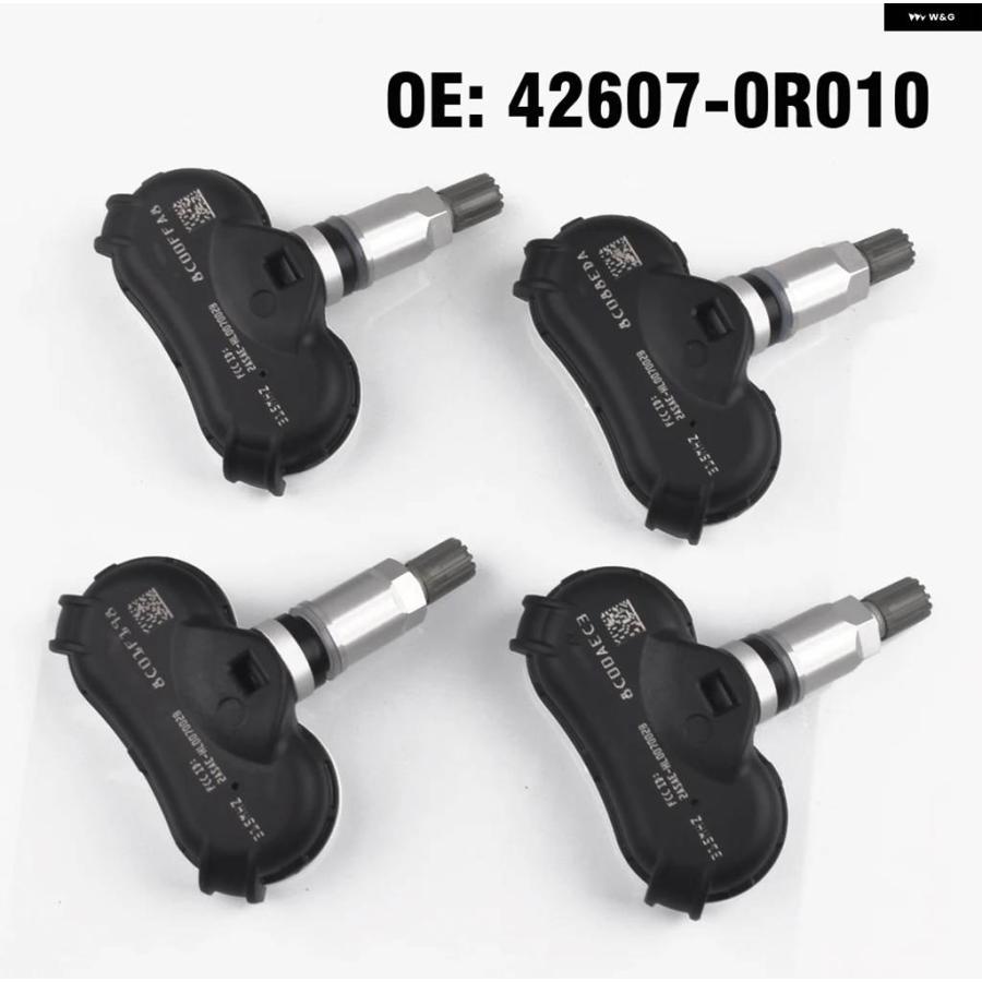 並行輸入品 4個 車 TPMS タイヤエア圧 センサー 42607-0R010 トヨタ RAV4 カムリ プリウス ヤリス レクサス ES350 GS350 NX200T