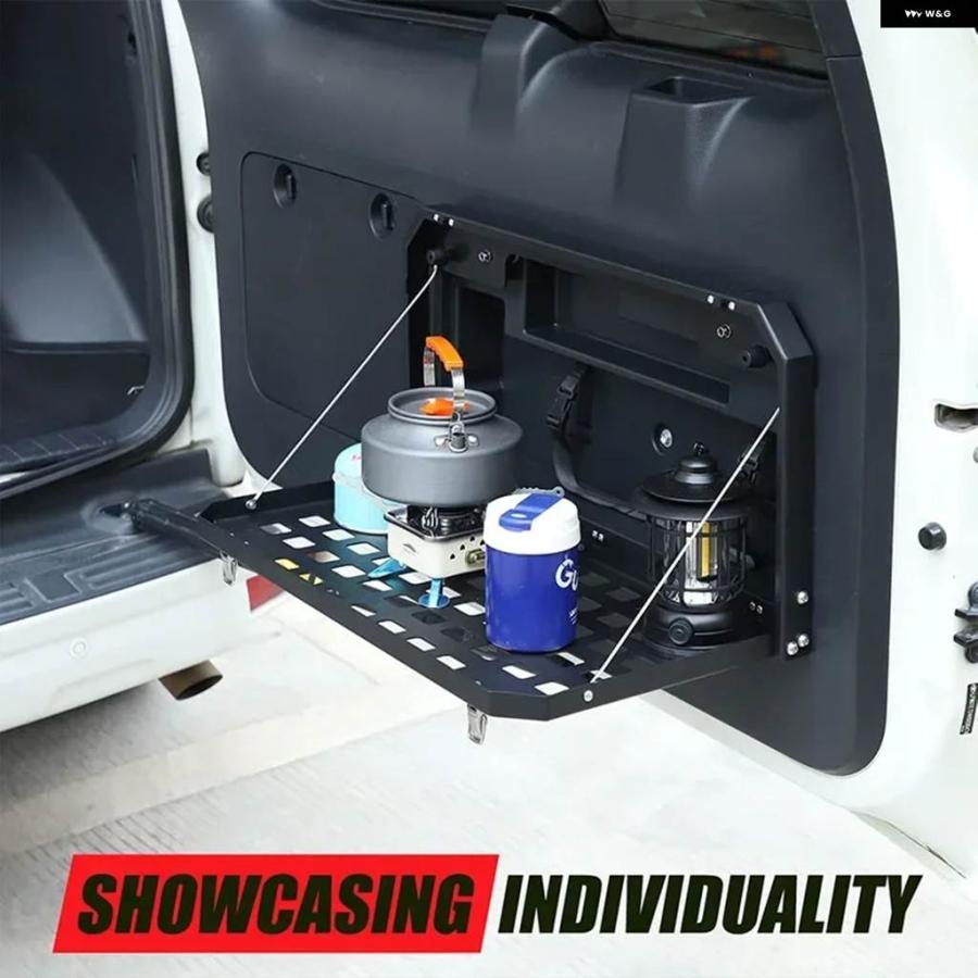 並行輸入品 車リアドアラック テールゲートテーブル 折りたたみ 式 収納 ラック キャリア トヨタ ランドクルーザー プラド 150 2010-202