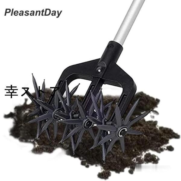 Rakuten - 爆買 新 耕運機 手押し コードレス 回転式 耕うん 手動式耕うん機 種まきツール ミニ耕運機 手動式 除草 家庭用 省力化 耐久性 畑 耕す