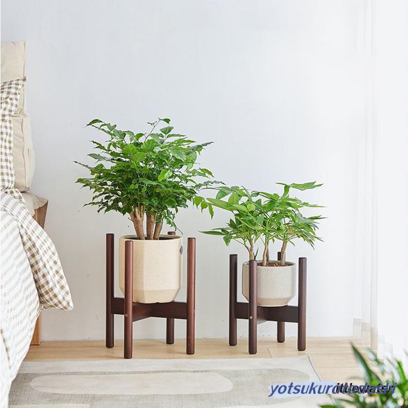 Rakuten - 爆買 フラワースタンド 花台 鉢スタンド 観葉植物 台 植木鉢おき プランター プラントスタンド 木製 耐荷重 組み立て簡単 屋外室内 おし