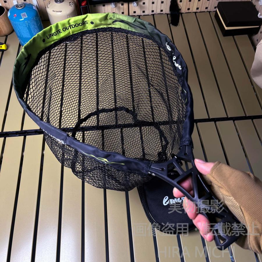 Foldable Landing Net, Large, Lightweight (230g), Compact, Fishing Net for Sea Fishing, River Fishing, and Stream Fishing, Easy to Carry.