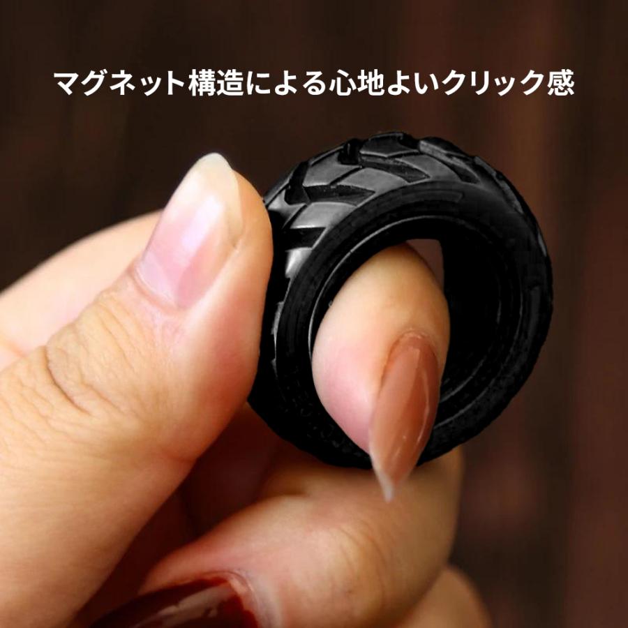 フィジェットスライダー タイヤ型 フィジェットトイ 金属製 マグネット搭載 回転 スライダー 指輪型 ガジェット 暇つぶし デスクトイ ED mdr101-10021472 エムディーアール 楽天市場店 サンプル画像3