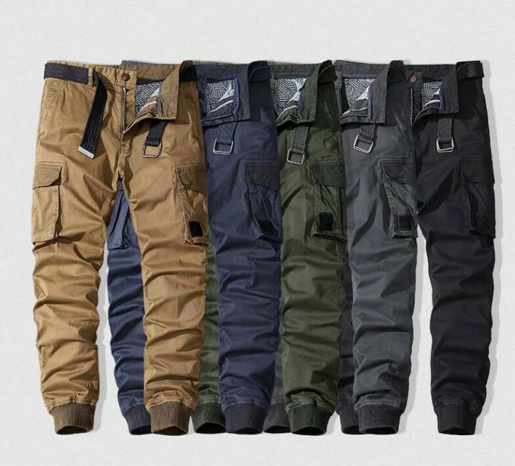 メンズカーゴパンツ 軍パン ミリタリーカーゴパンツ イージーパンツ ワークパンツ ストレート ロンパン メンズボ メンズズボン 男前 カジュアル ストレート系 かっこいい