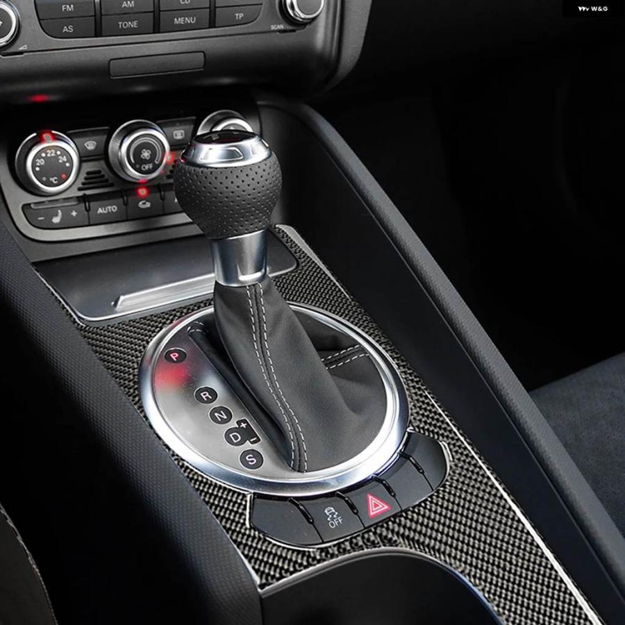 乐天商城 - 並行輸入品 アウディ TT 8N 8J MK123 TTRS 2008-2014用 センター コントロール ギア シフト パネル フレーム トリム カーボン イ