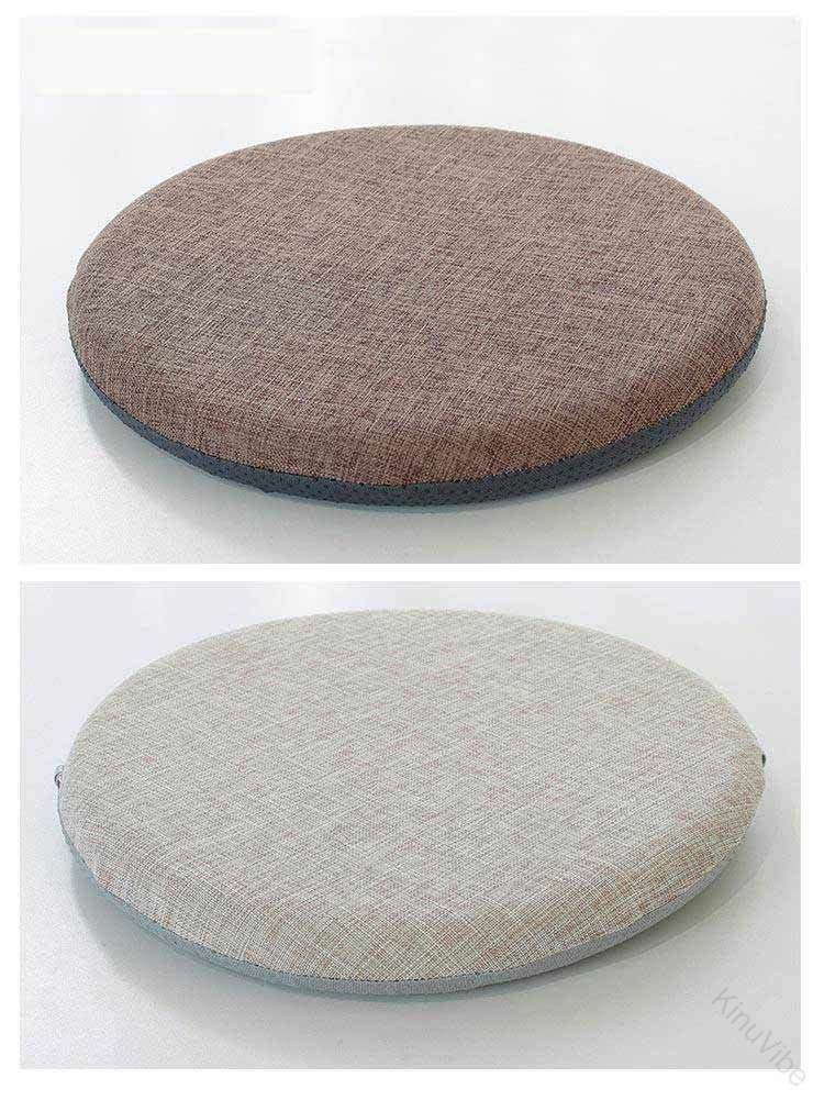 チェアクッション 極厚 低反発クッション チェアパッド 丸 40×40×4cm スクエア 35×35×4cm 厚さ4cm 椅子クッション 座布団 椅子用 おしゃれ ダイニングチェア 滑り 用 オフィス [3]