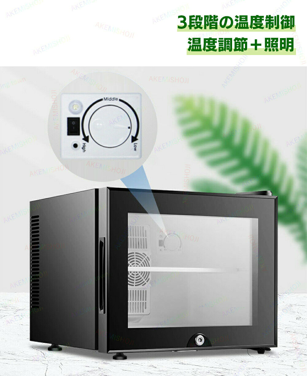 冷蔵庫 室内 保冷庫 小型 20L 1ドア ミニ飲料クーラー ワインクーラー 3段階温度調...
