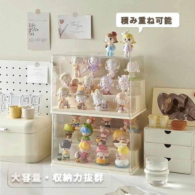 フィギュアケース 卓上 アクリルケース コレクションケース 透明 ディスプレイケース 展示ボックス 組み立て簡単 防汚れ 収納ボックス 小型フィ ミニカー 人形 防塵