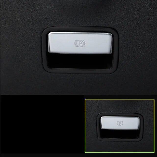 メルセデス ベンツ GLA CLA A W176 X156 C117 W117 X117等 ハンドブレーキ サイド スイッチ ガーニッシュ パーキング カバー silver swi