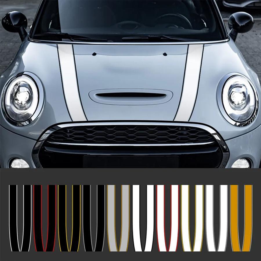 ステッカー ミニクーパー ボンネット ストライプ デカール MINI COOPER ★送料無料★