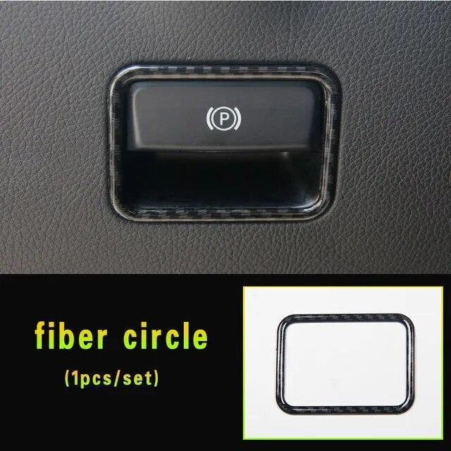 メルセデス ベンツ GLA CLA A W176 X156 C117 W117 X117等 ハンドブレーキ サイド スイッチ ガーニッシュ パーキング カバー fiber circ