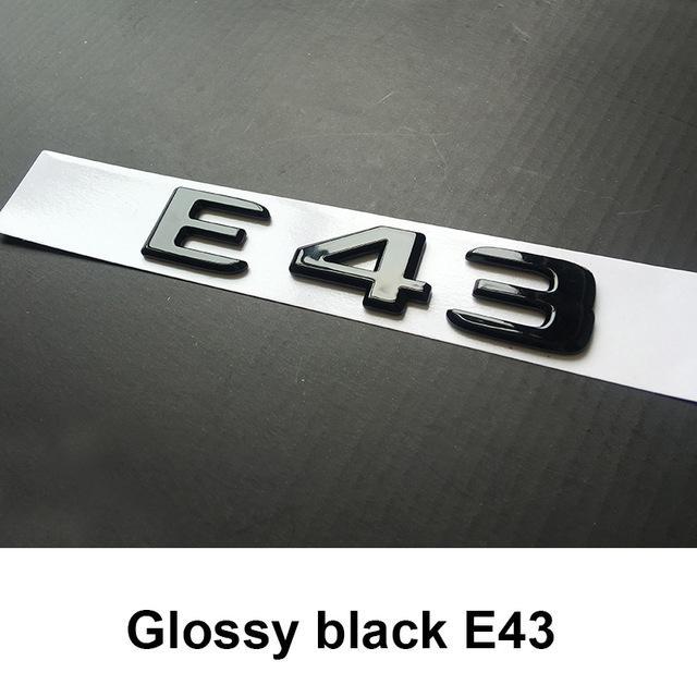 メルセデス ベンツ エンブレム リア トランクエンブレム マットブラック ステッカー E43